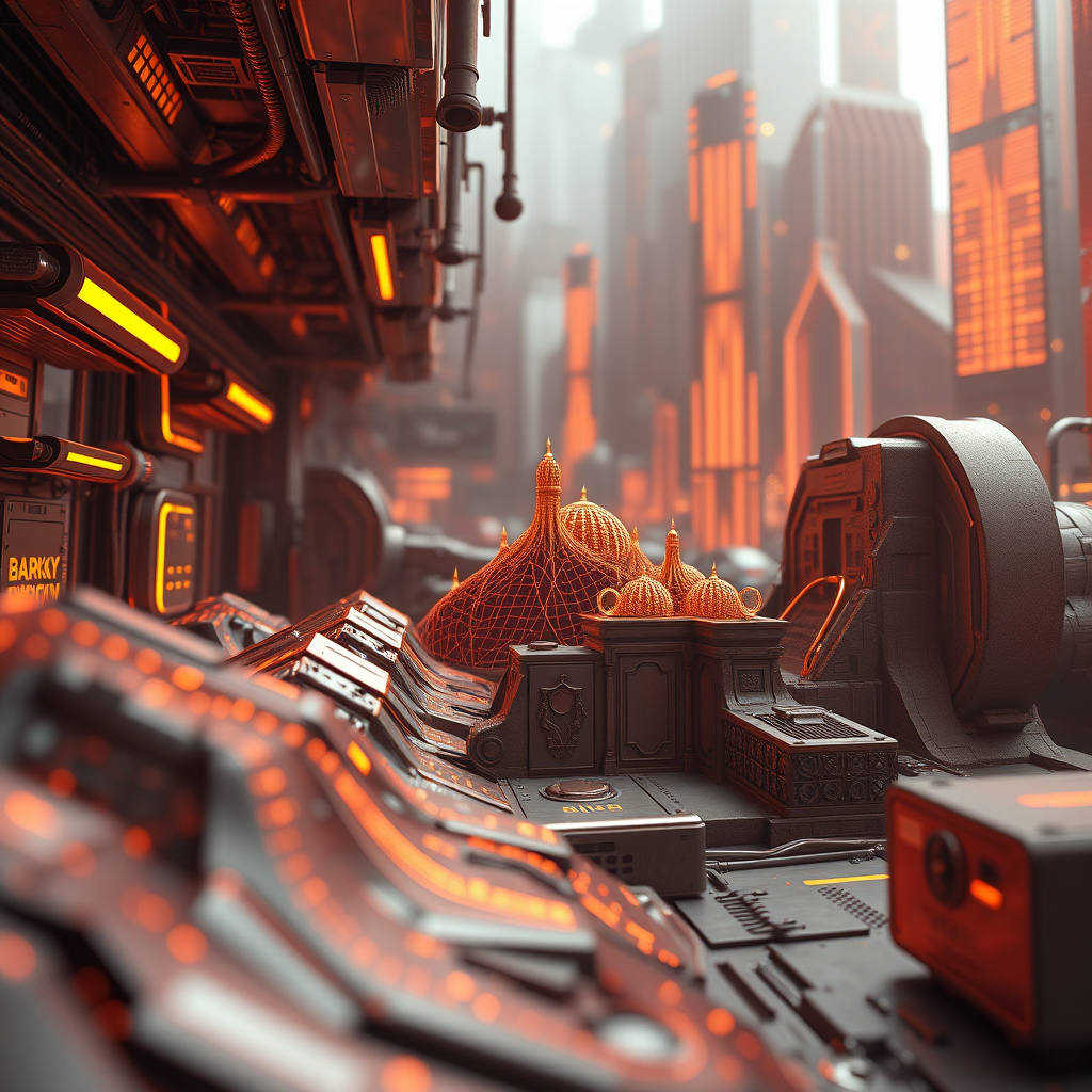 Blockchain network visualization, holographic effects, glowing digital connections, dark backgrou... (generated by AI)