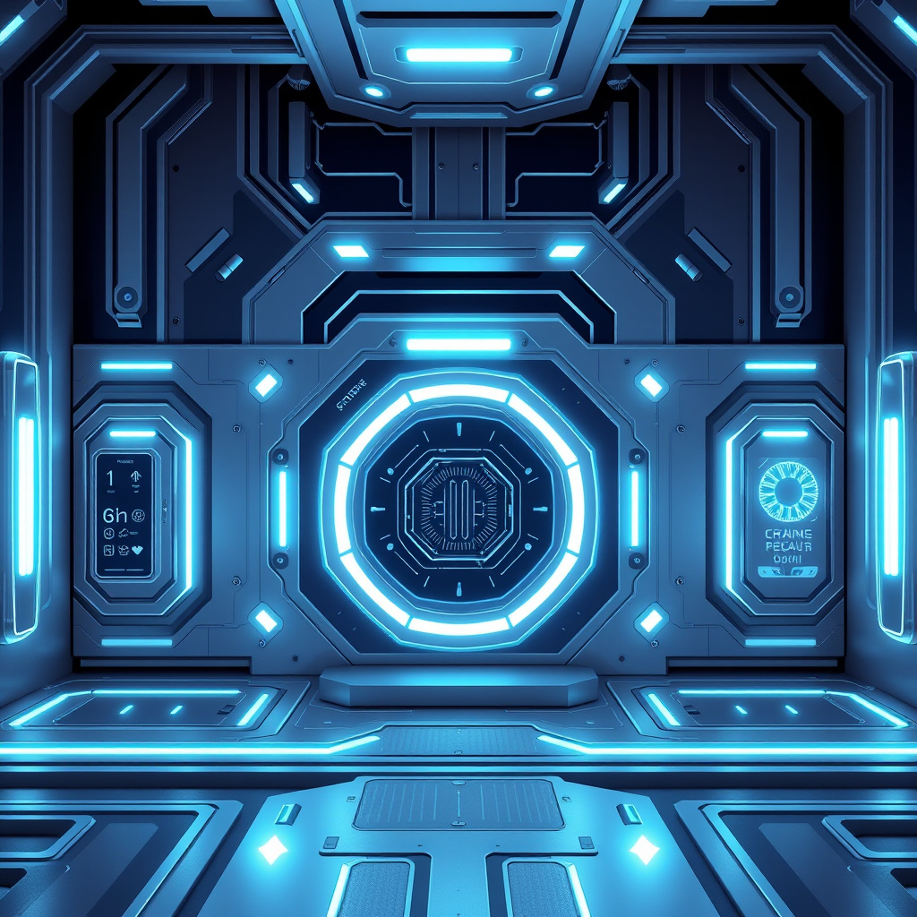 DeFi protocol visualization, silver and blue accents, digital vaults and yield symbols, glowing e... (generated by AI)